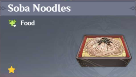 Genshin Impact - How to Get Soba Noodles and Effects