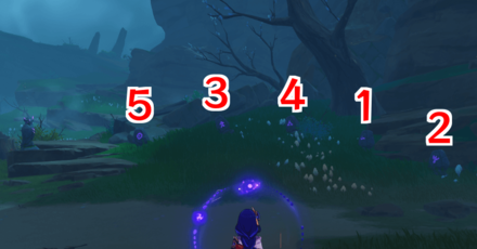 Genshin - Mysterious Stone Puzzle 1 Order