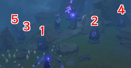 Genshin - Mysterious Stone Puzzle 3 Order