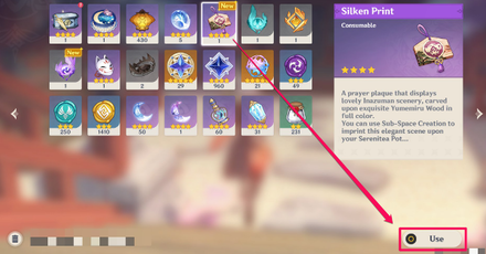 Genshin - Silken Print How to Use