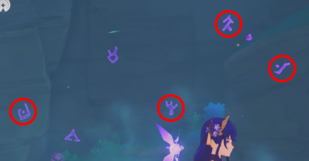 Genshin - Shirikoro Peak Symbol Puzzle - Answer