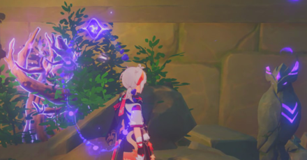 Genshin - Shirikoro Peak Electroculus Puzzle 1 - Bird Statue