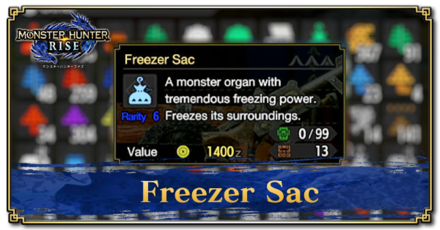 Monster Hunter Rise (MH Rise) - Freezer Sac Banner