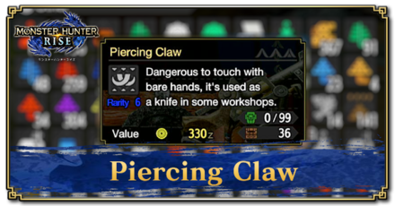 Monster Hunter Rise (MH Rise) - Piercing Claw Banner