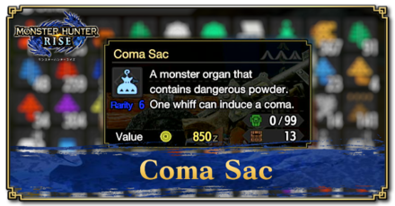 Monster Hunter Rise (MH Rise) - Coma Sac Banner