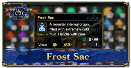 Monster Hunter Rise (MH Rise) - Frost Sac Banner