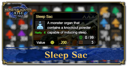 Monster Hunter Rise (MH Rise) - Sleep Sac Banner