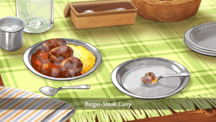 Small Burger-Steak Curry