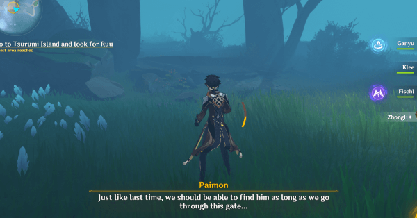 Genshin - Sea of Fog and the Rite of the Trees - Look for Ruu