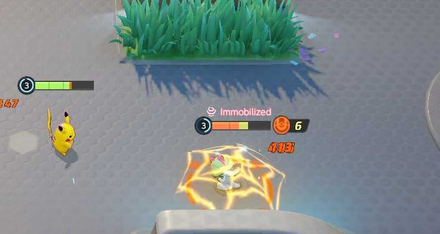Pokemon UNITE - Immobilized Status Effect
