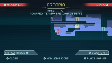 Charge Beam Map Location