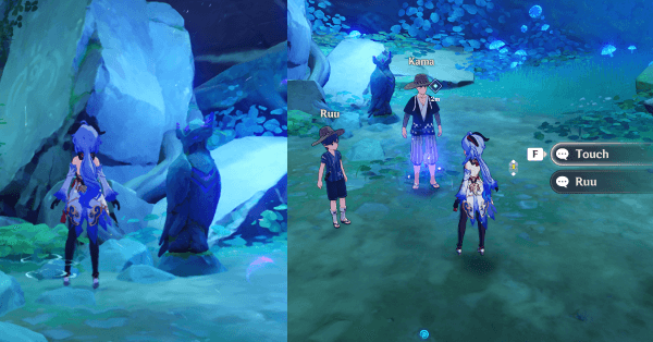 Genshin - The Sun-Wheel and Mt. Kanna - Use the Peculiar Pinion and Touch the Feather again in Mt. Kanna