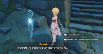 Genshin - Find the four Conches on Tsurumi Island