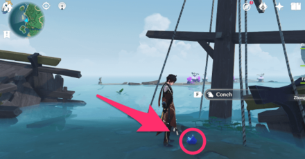 Genshin - Tsurumi Conch Location 4