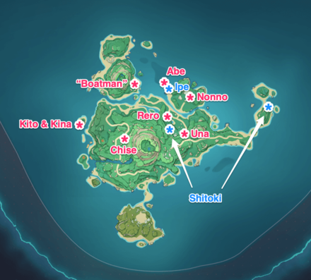 Gensin - Tsurumi Ghost Locations