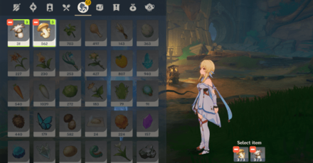 Genshin - Abe Location - Give Mushrooms