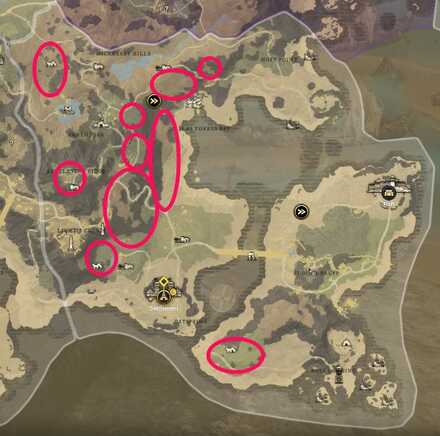 Wolf First Light Locations