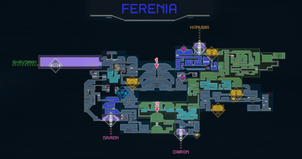 Ferenia Power Bomb Tank Locations