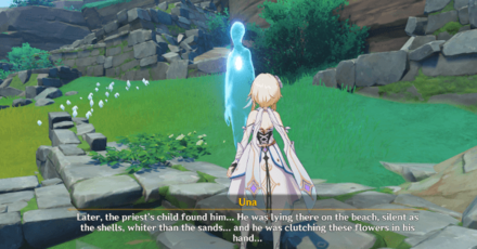 Genshin - Una talking about her lost husband