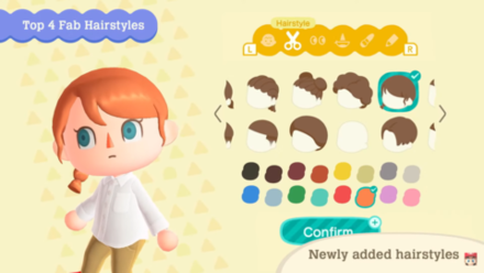 ACNH - Side Braid Hairstyle