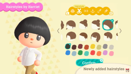 ACNH - Rounded Hairstyle