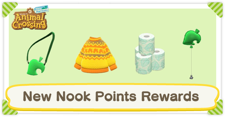 Animal Crossing: New Horizons (ACNH) - New Nook Points Rewards