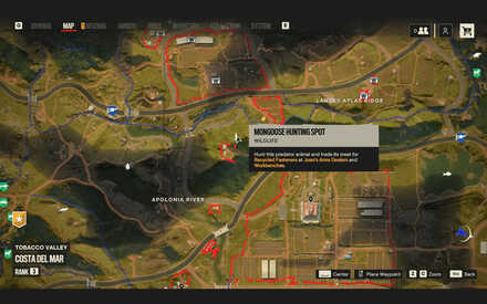 Far Cry 6 Mongoose Hunting Spot Location