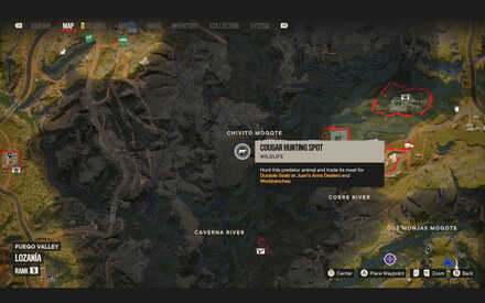 Far Cry 6 Cougar Hunting Spot Location