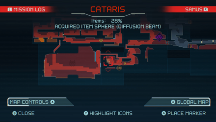 Diffusion Beam Map Location