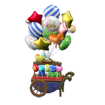 ACNH - Plaza Balloon Wagon