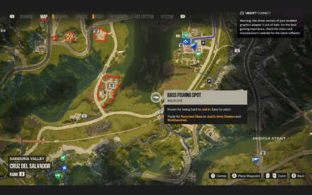 Far Cry 6 Bass Fishing Spot Location