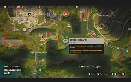 Far Cry 6 Catfish Fishing Spot Location