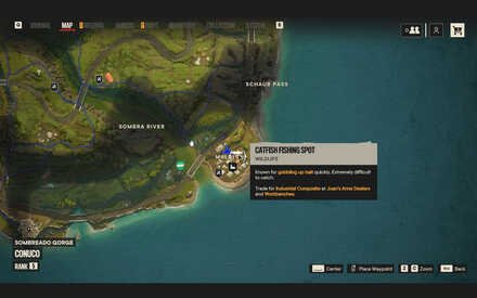 Far Cry 6 Catfish Fishing Spot Location