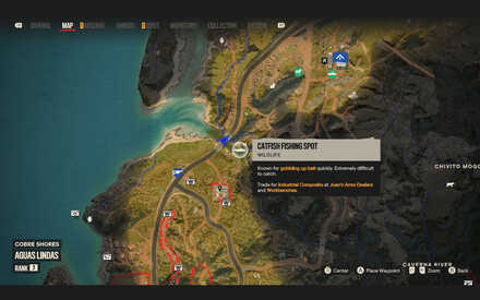 Far Cry 6 Catfish Fishing Spot Location