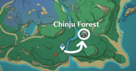 Genshin - Stage 6 Forest Watch - Ayaka Location