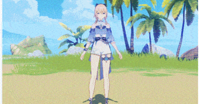 Genshin Impact - Sea Breeze Dandelion Outfit Idle Animation