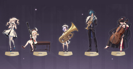 Genshin - Genshin Concert 2021 - Acrylic Stand Barbara, Klee, Qiqi, Kaeya, Beidou