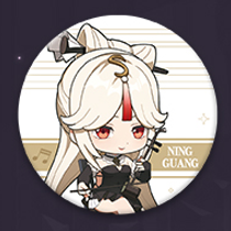 Genshin - Genshin Concert 2021 - Chibi Tinplate Badge Ningguang