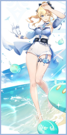 Genshin - Sea Breeze Dandelion Outfit Showcase