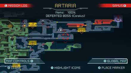 Corpious Boss Arena Map