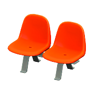 ACNH - The Red version of Public Bench