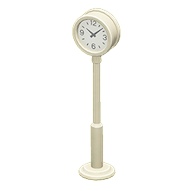 ACNH - The White version of Park Clock