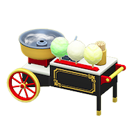 ACNH - The Black version of Cotton-Candy Stall