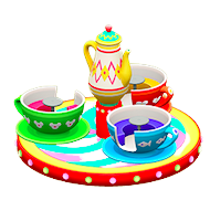 The Colorful version of Plaza Teacup Ride