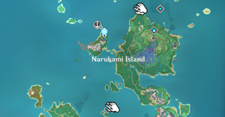 Genshin - Unagi Meat - Narukami Island Location