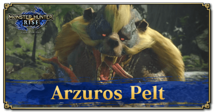 Monster Hunter Rise (MH Rise) - Arzuros Pelt Banner