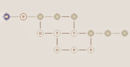 Genshin - Labyrinth Warriors Stage 1 - Floor 2 Map