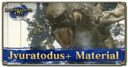 Monster Hunter Rise (MH Rise) - Jyuratodus+ Material Banner