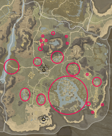 New World - Reekwater Azoth Spring Locations