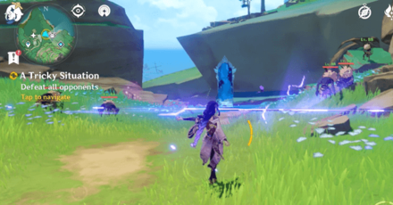 Genshin - Defeat the enemies in front of the domain